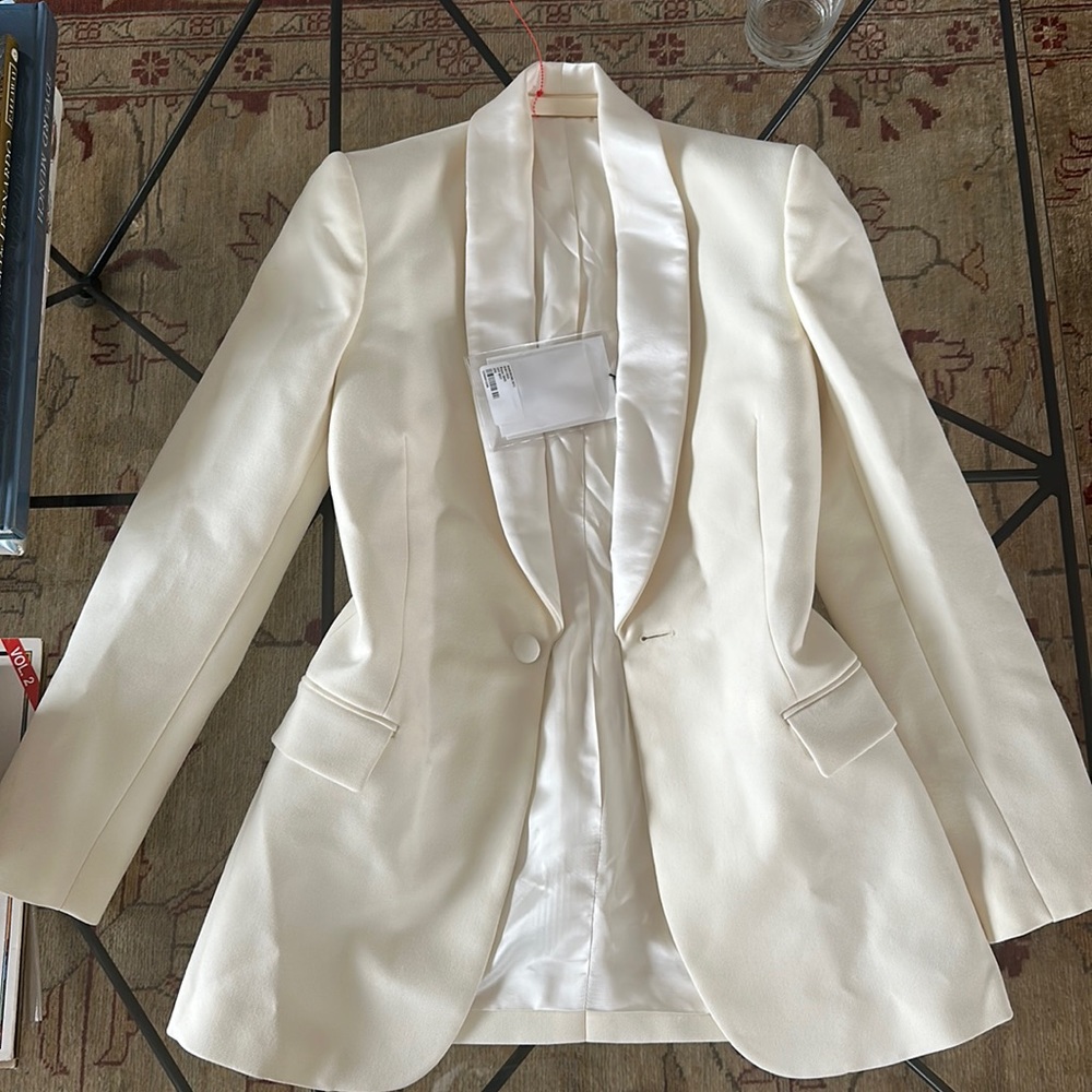 White tuxedo jacket wardrobe.nyc size 2xs